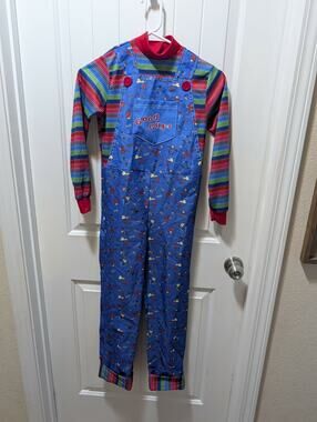 Chucky Child's Play Horror Movie Halloween Costume Jumpsuit Youth L